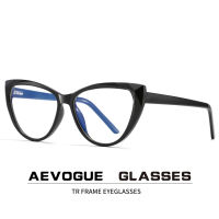 AEVOGUE New Woman Anti-Blue Light Glasses Cat Eyes Optical Frame TR90 Eyeglasses Prescription Glasses KS115