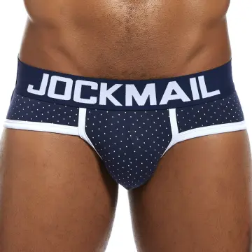 Jockmail Mens Removable Pouch Jockstrap Deep Waist Jock Strap Underwear  Brief