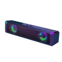 A4 6W RGB USB Wired Powerful Computer Speaker Bar Stereo Subwoofer Bass speaker Surround Sound Box for PC Theater TV Speaker