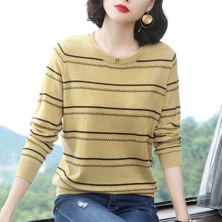 women-stripe-knit-jumper-women-casual-sweater-spring-autumn-soft-stretch-ol-tops-knit-pullover-knitwear-large-size-s-3xl