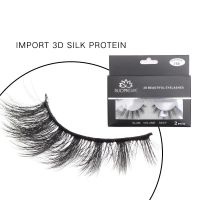 2 Pairs of 3D Lashes Natural Long False Eyelashes Dramatic Volume