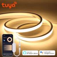 Tuya แถบไฟนีออน LED อัจฉริยะ Wifi COB 320 Les/m Tubo Di Silice LED Luci Nastro Camera Da Letto Parete Armadio Cucina Retroluminazione