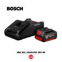 Bosch รุ่น GBA 18V, 4.0Ah+GAL 18V-40 แบตเตอรี่ 18 โวลต์ ความจุ 4.0 Ah และแท่นชาร์จ  ของแท้ 100% เครื่องมือพ่อ