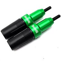 2 PCS Green LOGO For Benelli Leoncino 500 502C TNT 125 135 TRK 502 502X Motorcycle Essoires Exhaust Slider Crash Pad Falling Protector