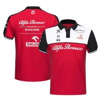 คุณภาพสูง เสื้อโปโลแขนสั้น ลายทีมแข่ง F1 Alfa Romeo Racing F1 เหมาะกับฤดูร้อน สําหรับผู้ชาย และผู้หญิง 2023