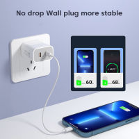 Olaf 40W USB C Charger Quick Charge QC 3.0 Dual PD Charger Type C Fast Charger Adapter สำหรับ Xiaomi Samsung ศัพท์