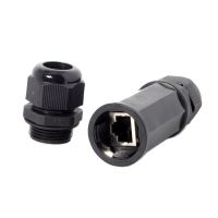 CY Waterproof Connectors Locking CAT6 RJ45 Female to Female Lan Ethernet Network Waterproofable Extension Adapter Coupler Cables