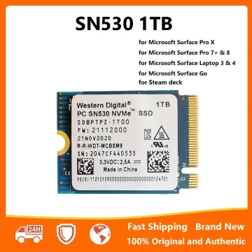 100 % Nuevo WD PC SN530 M . 2 2230 SSD 1TB NVMe PCIe Para Microsoft Surface  Pro X & 7 + Y 8 Laptop 3 Y 4