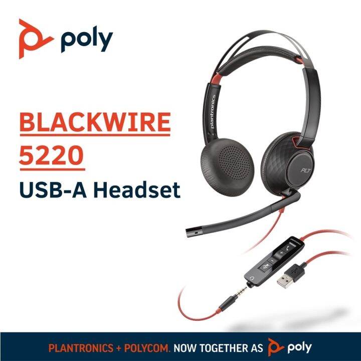 Plantronics Black Wire Stereo Usb A With Mm Headset Lazada Ph