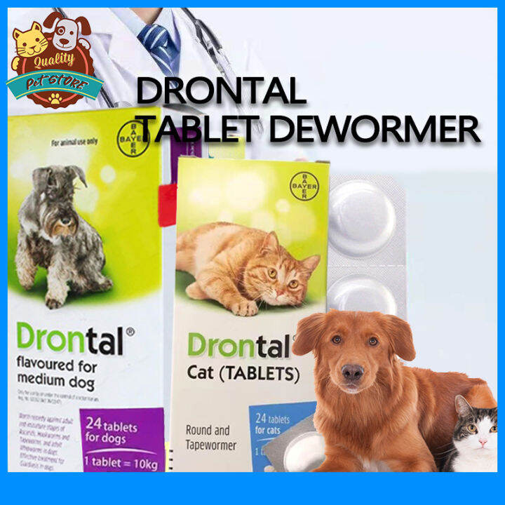Drontal 1 Tablet Tasty Dewormer Tablets for Dogs for Cats Lazada PH
