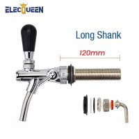 [HOT] Beer Tap120mm Long Shank Beer Faucet Taps Adjustable Flow Control 5 39; 39; Homebrewing Kegerator Tap Dispenser for Thick Wall