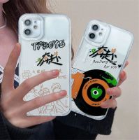 เคส RouJiang สำหรับ iPhone 14 13 12 11 Pro Max X XR Xs Max 8 7 6S Plus SE 2020 TFboys เคสโทรศัพท์ป้องกันเลนส์ครบรอบ10th