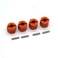 Metal 12mm Wheel Hex Hub Adapter for ZD Racing DBX-10 DBX10 1/10 RC Car Upgrades Parts Accessories ,Orange