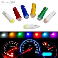 10PCS T5 LED Lights W1.2W W3W LED Car Interior Light Auto Side Wedge Dashboard Gauge Instrument Lamp Bulb 4014 LED Super Bright