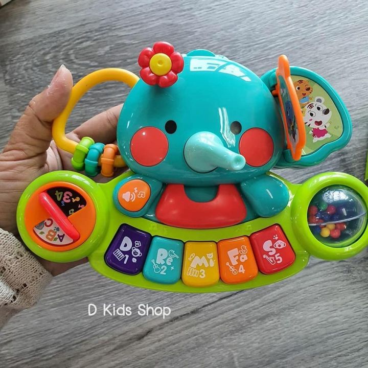 elephant-keyboard-คีย์บอร์ดช้างน้อย-ของเล่นเด็ก-เกรดพรีเมี่ยม-แบรนด์hola-huile-toys
