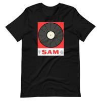 เสื้อยืดกราฟิกพิมพ์ลายตลก Sam The Record Man Canada Style R Tshirt