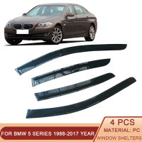 สำหรับ BMW 5 Series E34 E39 E60 E61 F10 1988-2017รถด้านข้างหน้าต่าง Visor Sun Rain Guard Shade Protector สติกเกอร์อุปกรณ์เสริม