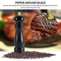 Dream Home KITCHEN wood Chateauneuf Pepper Mill Shaker Pepper grinder สีดำ