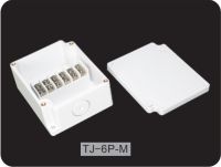 TJ-6P-M : Terminal Block Box IP66 (กล่องพลาสติก พร้อมเทอร์มินอลบล็อก)TIBOX , Size : 75x91x43 mm.