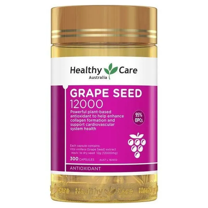 Tinh chất Hạt Nho Healthy Care Grape Seed 12000 mg 300 Capsules | Lazada.vn