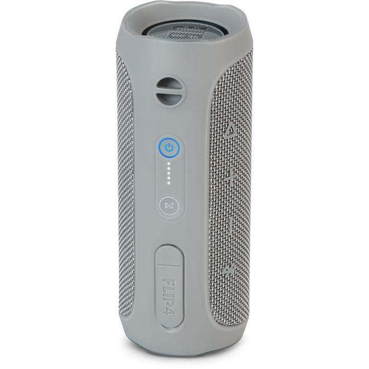 JBL Flip 4 Waterproof Bluetooth Speaker (Grey) Lazada PH