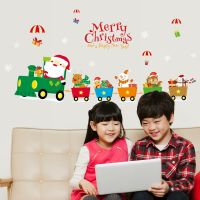 Christmas New Year Wall Sticker Household Room Wall Decal Creative Removable Home Decoration New Design Merry Christmas