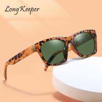 LongKeeper Square Sunglasses Women Men Eyeglasses Simple Retro Women High Quality Glasses Women Gafas De Sol Mujer UV 2022