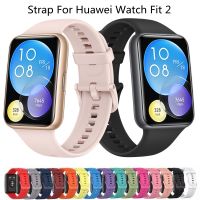 ♚✧ Opaska silikonowa do zegarka Huawei Fit 2 pasek sportowy metalowa klamra bransoletka wymiana Smartwatch Correa do zegarka Huawei Fit2 pasek