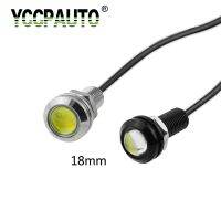 YCCPAUTO 18MM Car Led Eagle Eye DRL Daytime Running Lights Source Signal Lamps Waterproof Silver/Black Shell Fog Bulb 1PCS