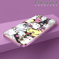 เคส Chenyyka สำหรับ Realme 6 Pro Realme 6S Narzo เคสการ์ตูนลายเฮลโลคิตตี้ใหม่เคสโทรศัพท์ชุบหรูหราแบบบางคลุมทั้งหมดป้องกันเลนส์กล้องเคสมือถือซิลิโคนนิ่มเคสกันกระแทก