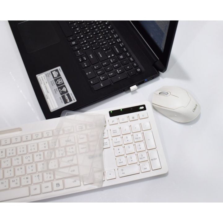 best-seller-oker-keybord-mouse-wiless-usb-ไร้สาย-k7800แถมฟรีแผ่นซีลีโคลน-ที่ชาร์จ-หูฟัง-เคส-airpodss-ลำโพง-wireless-bluetooth-คอมพิวเตอร์-โทรศัพท์-usb-ปลั๊ก-เมาท์-hdmi-สายคอมพิวเตอร์