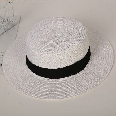 ใหม่ซัมเมอร์บีชหมวก U nisex กระดาษหมวกฟางปีกกว้างหมวกนักพายเรือหมวกดวงอาทิตย์สำหรับผู้หญิงคน.