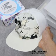 Mũ Snapback Vải Dệt Sợi Màu Trắng 3D Kiêu Dáng Mới 2022 Form Chuẩn Ôm Đầu Lòng Sâu Chất Vải Xịn Giá Cực Tốt [ Hàng Chất - Không Ưng Tặng Lại Tiền ] thumbnail