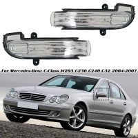 สำหรับ Mercedes-Benz C-Class C230 W203 C240 C32 2005 2006 2007 4ประตูกระจก LED สัญญาณไฟเลี้ยว2038201521 2038201621