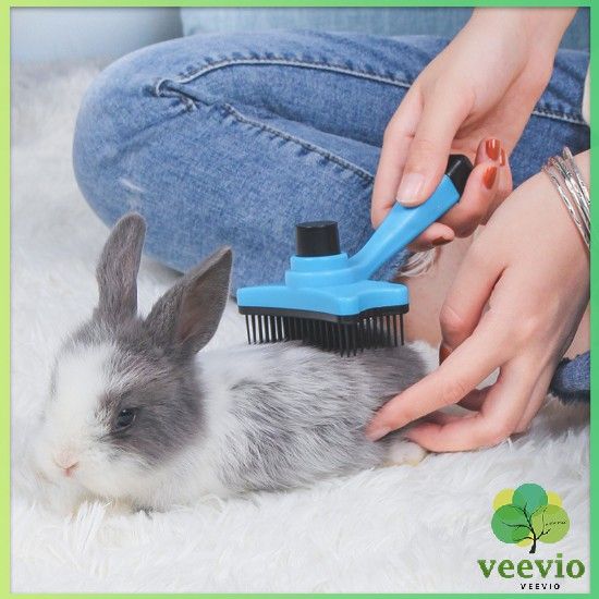 veevio-แปรง-มีปุ่มกดเพื่อดันขนออก-แปรงขนสุนัข-แมว-เพื่อทำความสะอ-pet-comb-มีสินค้าพร้อมส่ง