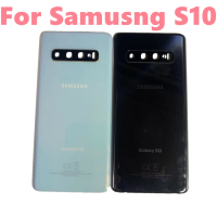 Penutup Belakang Bateri Baru Ununtuk Samsung Galaksi S10 Penutup Bateri S10 Belakang Penutup Bateri Pintu Belakang Kaca dengan Kanta Kamera