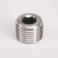 1/2" NPT Male SS304 Stainless Steel Countersunk End Plug Internal Hex Head Socket Pipe Fitting Pipe Fittings Accessories