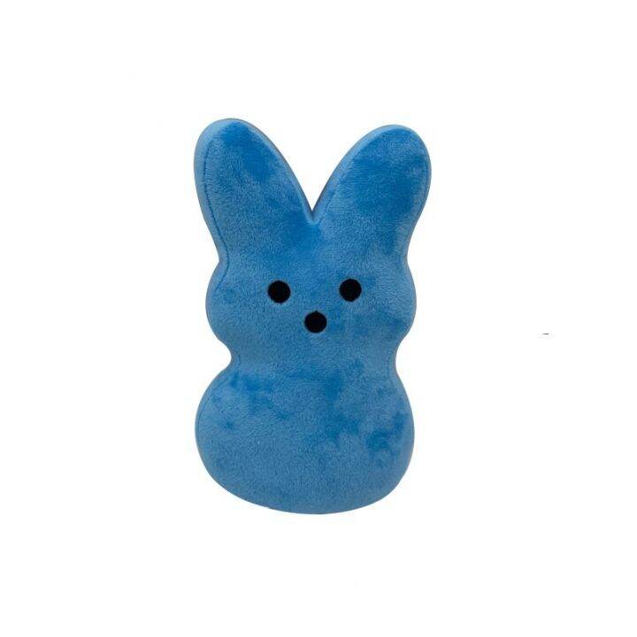 born-peeps-just-easter-bunny-plush-rabbit-yellow-blue-stuffed-marshmallow-soft