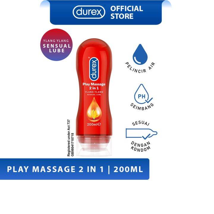 Durex Play Massage 2 In 1 Ylang Ylang Sensual Lube Lubricant Gel 200ml Lazada 6355