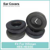 แผ่นรองหูสำหรับ Hifiman HE6 HE6SE หูฟัง Earpads โปรตีน Velour แผ่นที่ครอบหูโฟมจำรูป