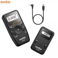 Godox TR Series 2.4G รีโมทคอนโทรลไร้สายชัตเตอร์กล้องรีโมท (Tramsmitter &amp; Receiver) 6การตั้งค่าตัวจับเวลา32ช่องสัญญาณควบคุมระยะทาง100ม. พร้อม TR-N3สายชัตเตอร์อะไหล่สำหรับ Nikon D750/D7500/D7200/D7000/D5300/D5200/D5000/D3300/D3100/D90