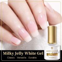 【hot sale】 ✱☼✽ B52 BORN PRETTY 7ml Milky Jelly White Gel Polish White Semi-transparent Nail Gel Soak Off UV Gel Varnish