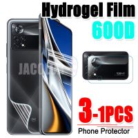 【Unbreakable】 Hydrogel ฟิล์มสำหรับ Xiaomi Poco X4 Pro X3 NFC M4 M3 M2 F4 GT F3 F2หน้าจอเจล Protector/ปกหลังฟิล์ม/เลนส์ X4Pro 5G