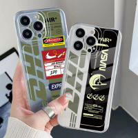 สำหรับ iPhone 13 Pro Max 14 12 iPhone 11 XR 8 7 SE 2022 DHL Express NASA สติกเกอร์คุณภาพสูง Square Edge Air Cushion Cover Full Len ป้องกัน Clear Tranparent TPU Case