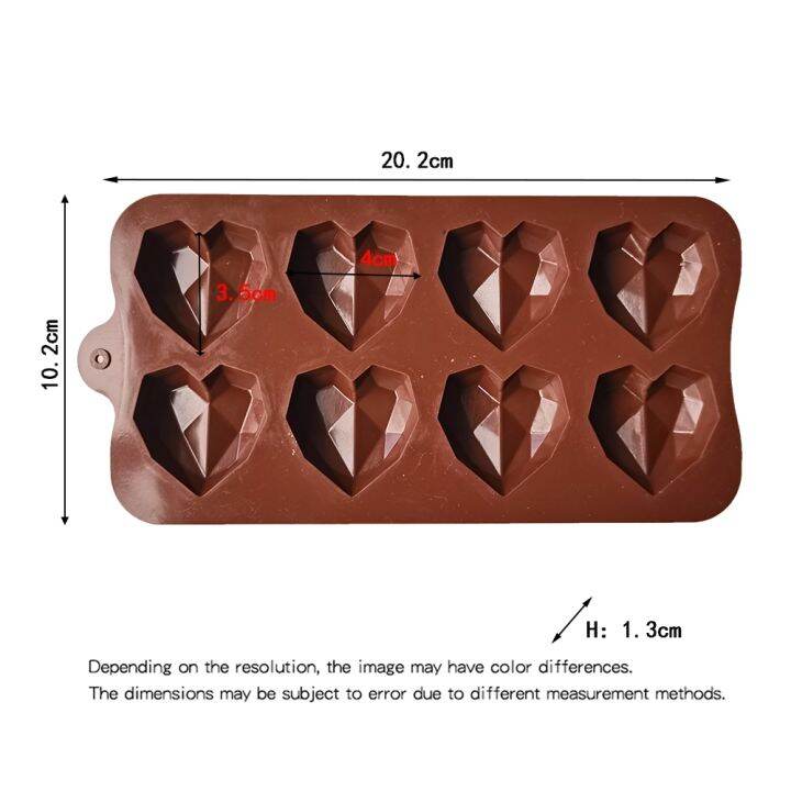 2021ใหม่หัวใจช็อกโกแลต-moulds-15-8-cavity-love-รูปร่างซิลิโคนลูกอมเบเกอรี่แม่พิมพ์-cupcake-ตกแต่งแม่พิมพ์เค้ก3d-diy-เบเกอรี่แม่พิมพ์