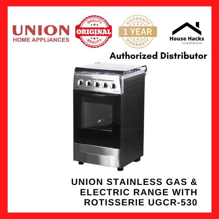 Union Stainless Gas & Electric Range with Rotisserie UGCR530 (House