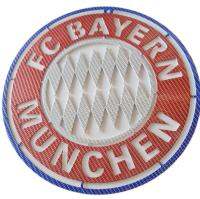 BAYERN MUNCHEN โลโก้บาเยิร์นมิวนิค ขนาด 40*40 cm.วัสดุเหล็กตัดเลเซอร์ เคฟล่าพ่นสี 2K พ่นรถยนต์ภายนอกทนแดดทนฝนทนทุกสภาวะอากาศติดตั้งง่าย