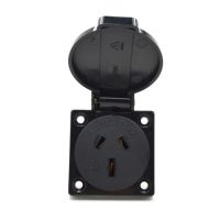 Black 10A 15A Australia Outdoor Industry Waterproof Socket New Zealand AU Power Electrical Wiring Receptacle Outlet 250V