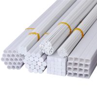 【YF】 20pcs 50cm ABS Styrene Sheet Round Rod Hollow Tube Square Stick H-Shape Model Making Architecture Material