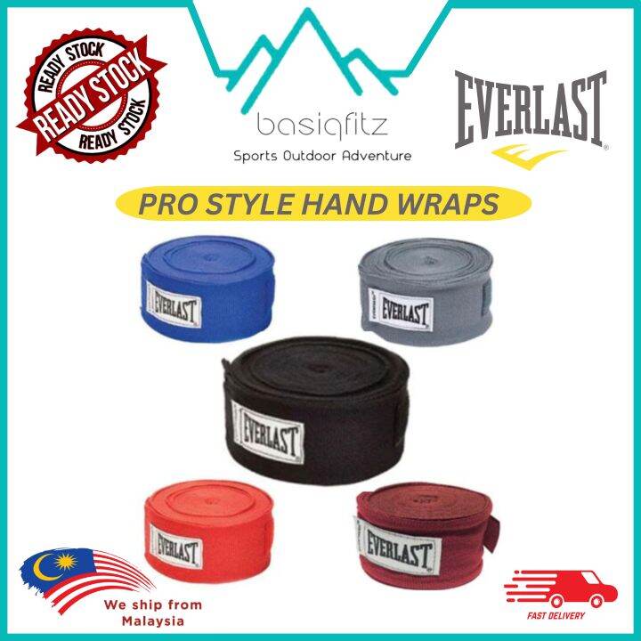 [Genuine] Everlast Pro Style Hand Wraps 180" / 4.5meter Boxing Bandage